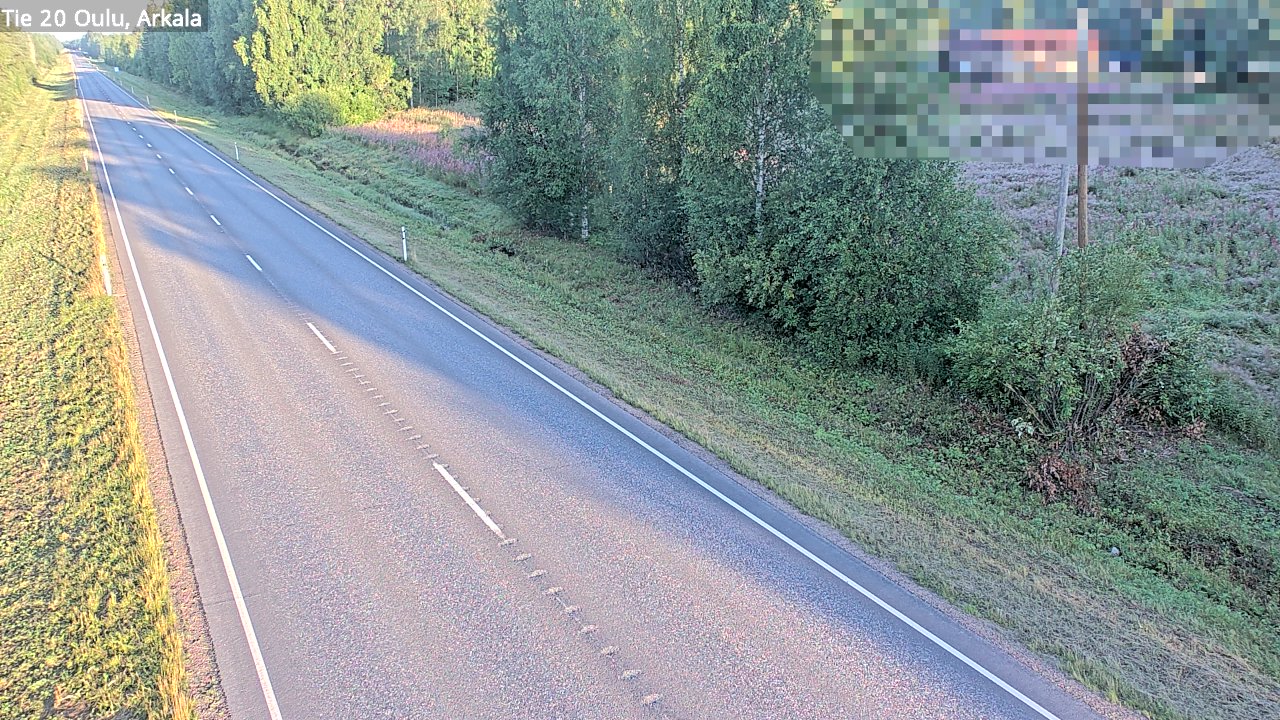 Weather Camera Image Road 20 Oulu, Arkala, Oulu, Pohjois-Pohjanmaa