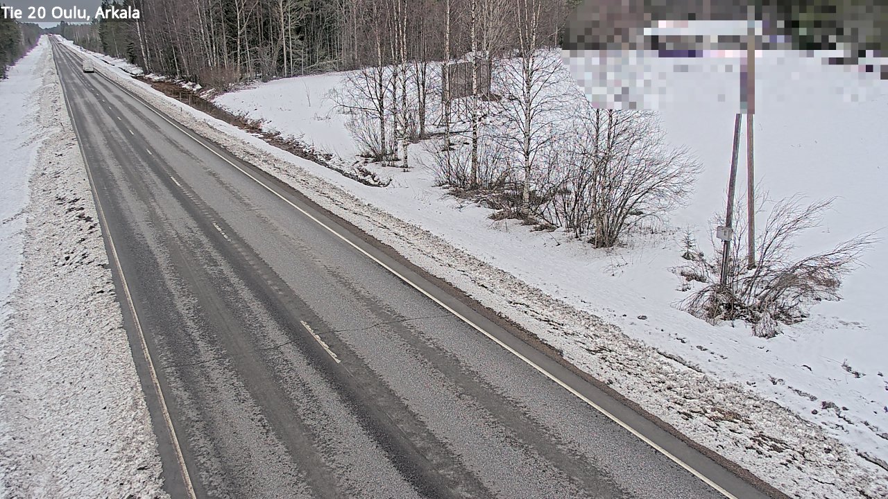 Weather Camera Image Road 20 Oulu, Arkala, Oulu, Pohjois-Pohjanmaa