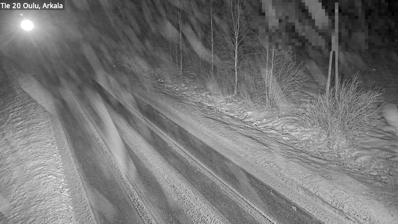 Weather Camera Image Väg 20 Oulu, Arkala, Oulu, Pohjois-Pohjanmaa