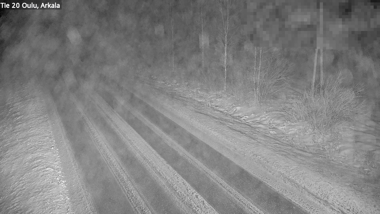 Weather Camera Image Väg 20 Oulu, Arkala, Oulu, Pohjois-Pohjanmaa