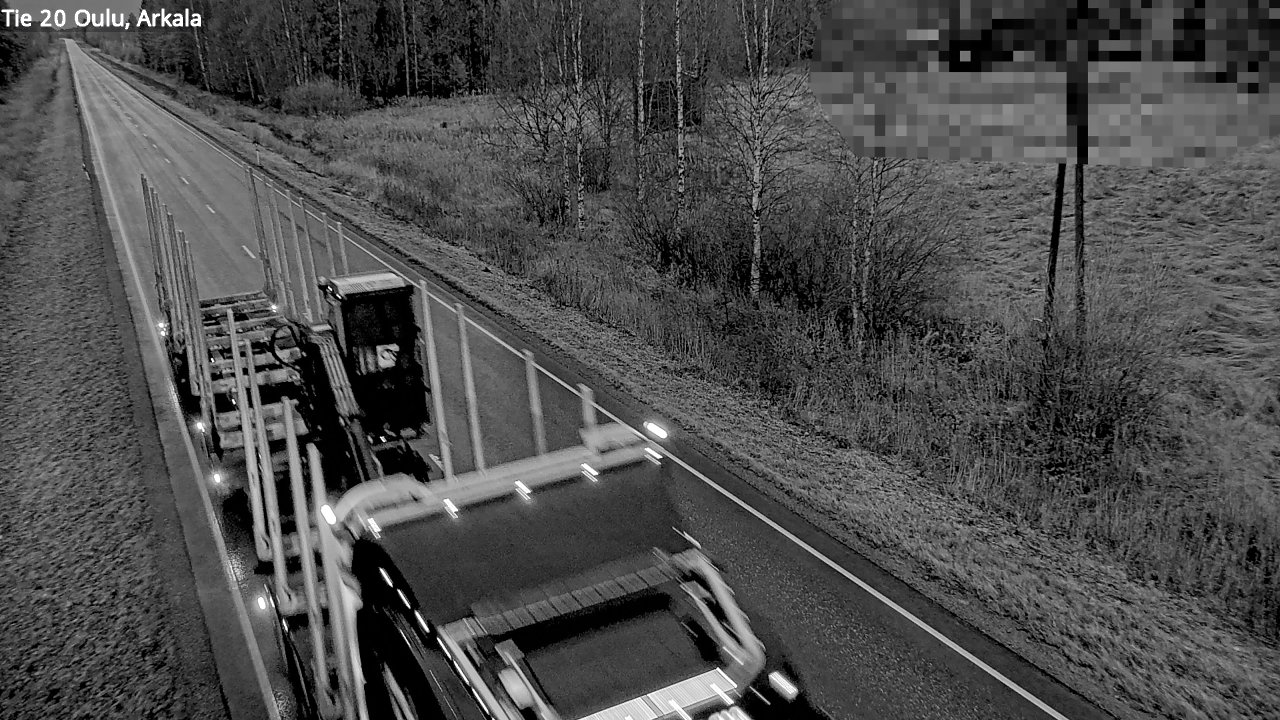 Weather Camera Image Road 20 Oulu, Arkala, Oulu, Pohjois-Pohjanmaa