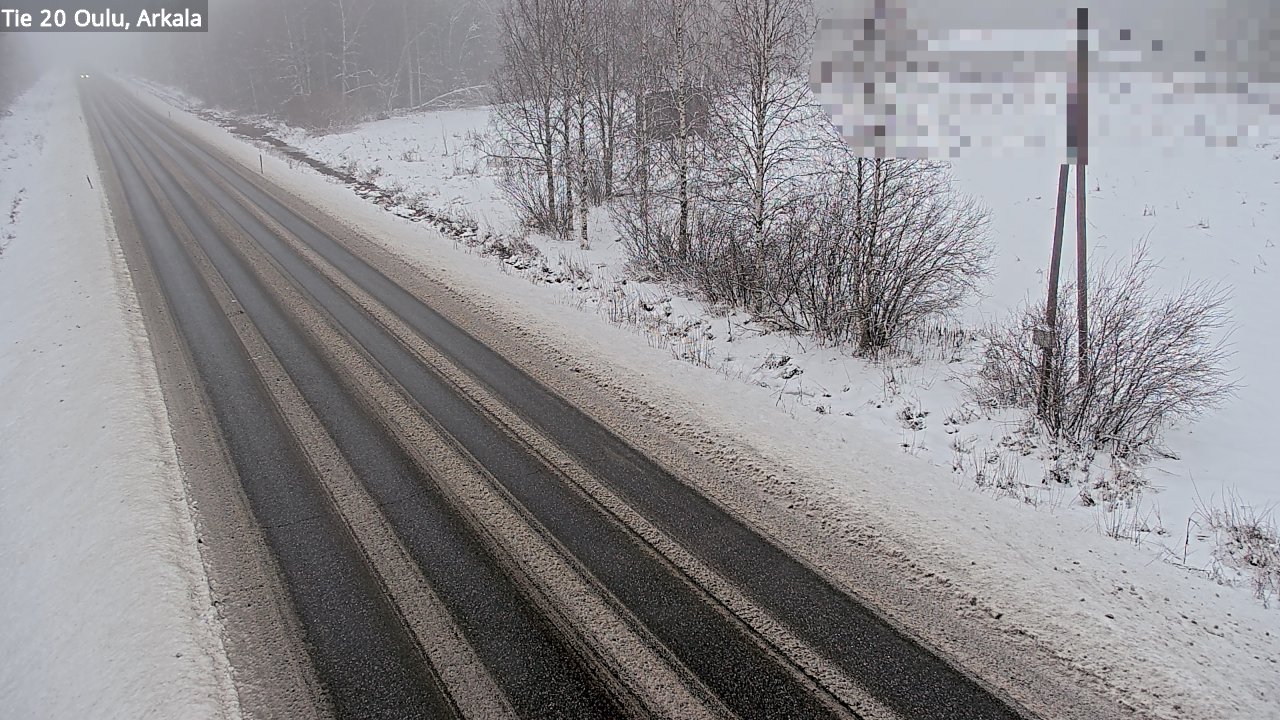 Weather Camera Image Väg 20 Oulu, Arkala, Oulu, Pohjois-Pohjanmaa