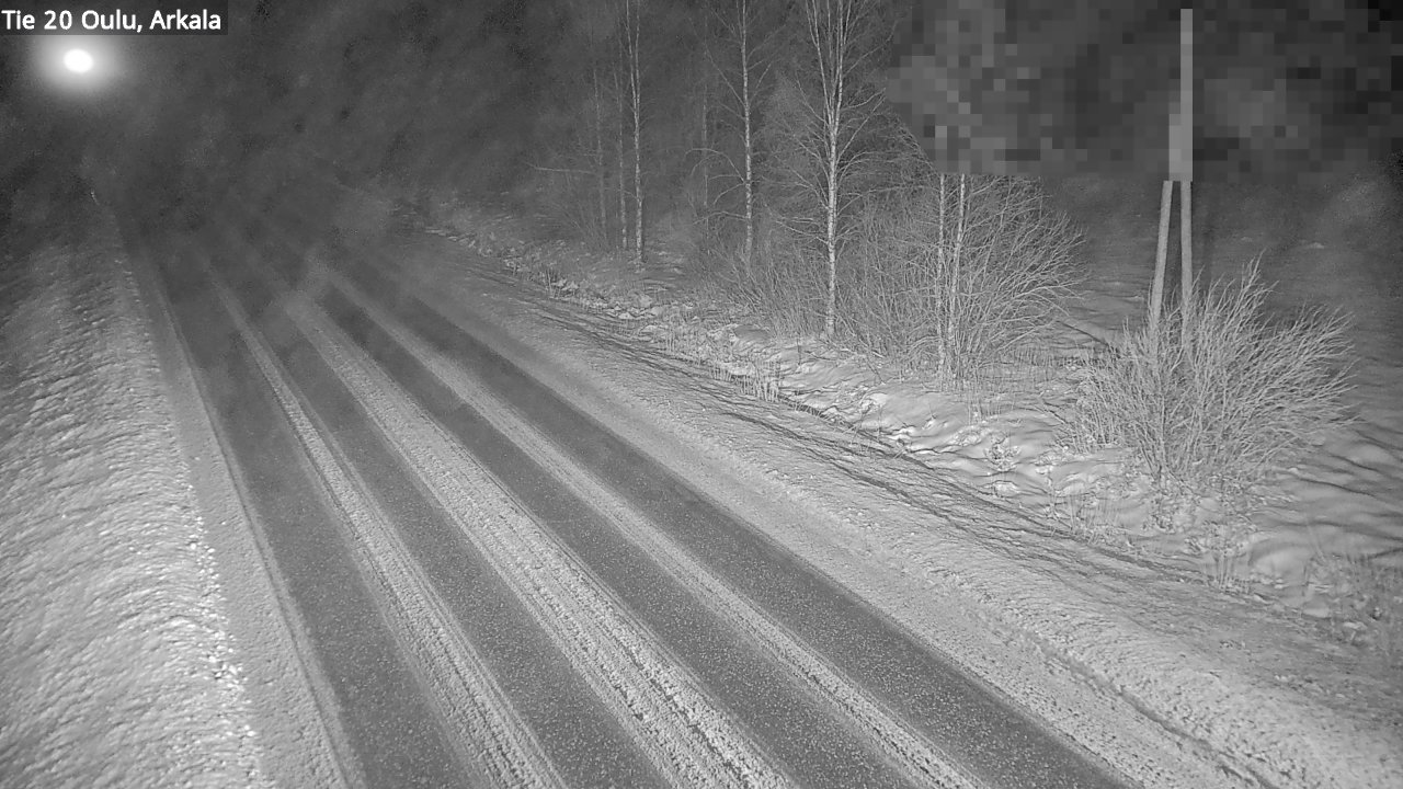 Weather Camera Image Väg 20 Oulu, Arkala, Oulu, Pohjois-Pohjanmaa