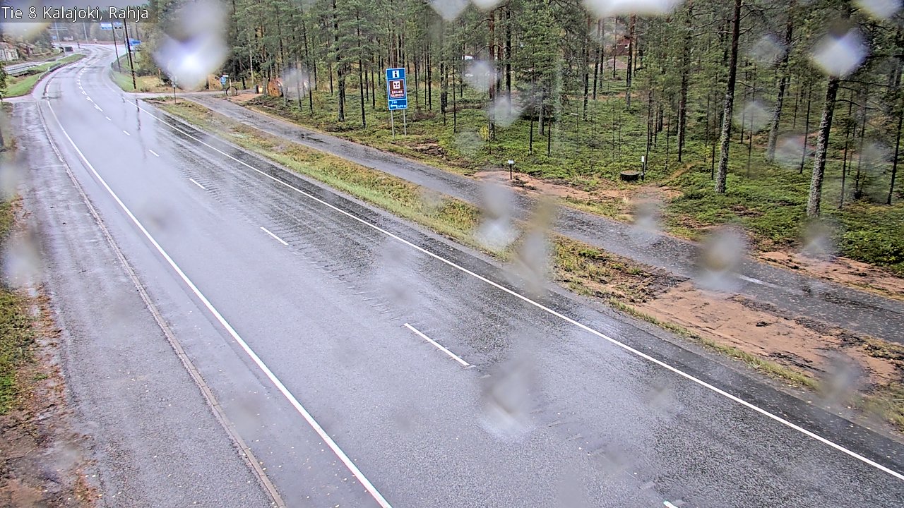 Weather Camera Image Road 8 Kalajoki, Rahja, Kalajoki, Pohjois-Pohjanmaa