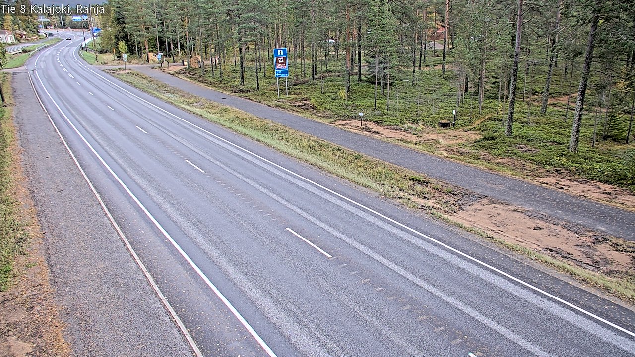 Weather Camera Image Road 8 Kalajoki, Rahja, Kalajoki, Pohjois-Pohjanmaa