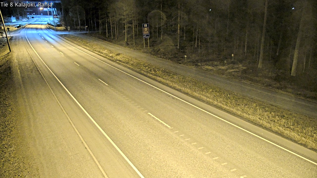 Weather Camera Image Väg 8 Kalajoki, Rahja, Kalajoki, Pohjois-Pohjanmaa