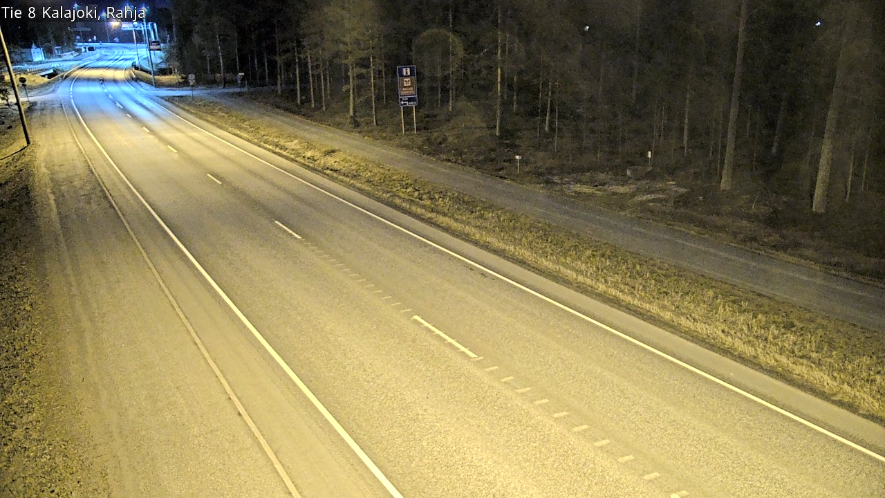 Weather Camera Image Väg 8 Kalajoki, Rahja, Kalajoki, Pohjois-Pohjanmaa