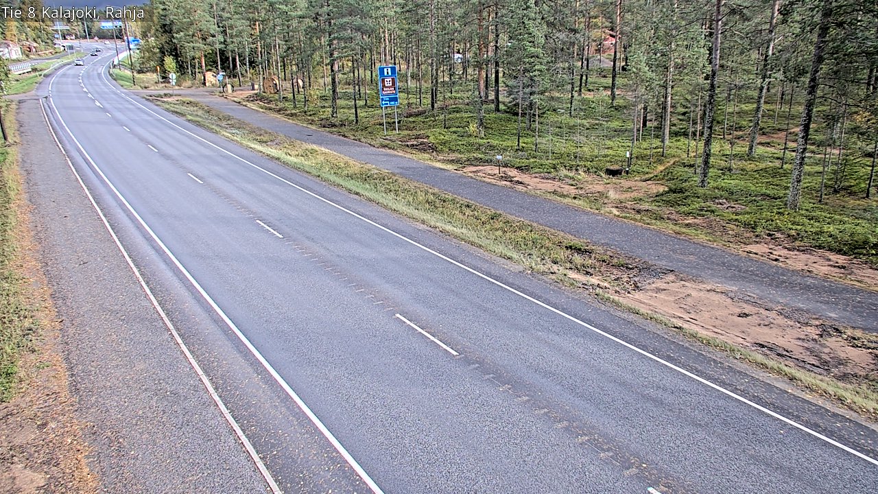 Weather Camera Image Road 8 Kalajoki, Rahja, Kalajoki, Pohjois-Pohjanmaa