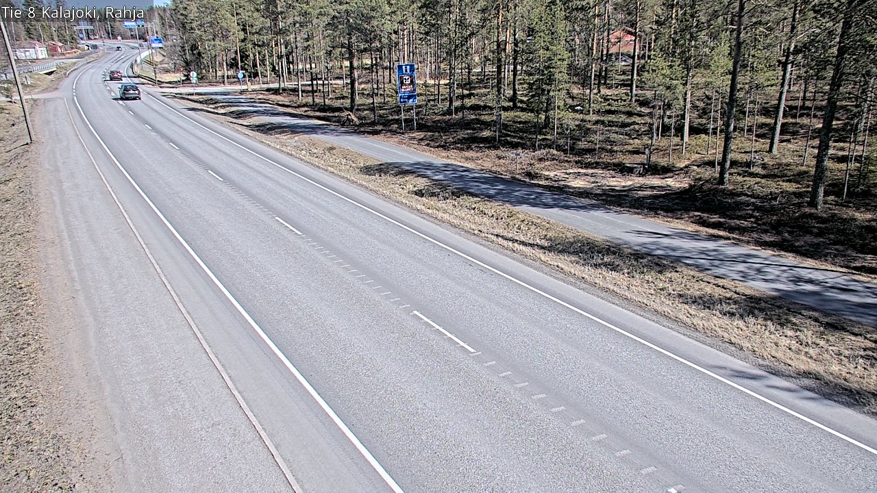 Kelikamerat Kuva Tie 8 Kalajoki, Rahja, Kalajoki, Pohjois-Pohjanmaa