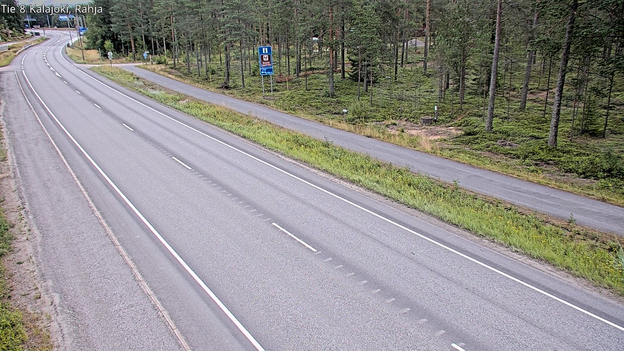 Weather Camera Image Road 8 Kalajoki, Rahja, Kalajoki, Pohjois-Pohjanmaa