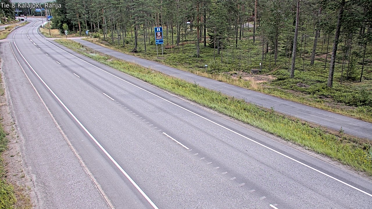 Weather Camera Image Road 8 Kalajoki, Rahja, Kalajoki, Pohjois-Pohjanmaa