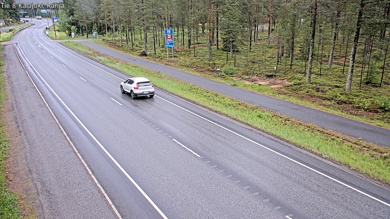 Weather Camera Image Väg 8 Kalajoki, Rahja, Kalajoki, Pohjois-Pohjanmaa