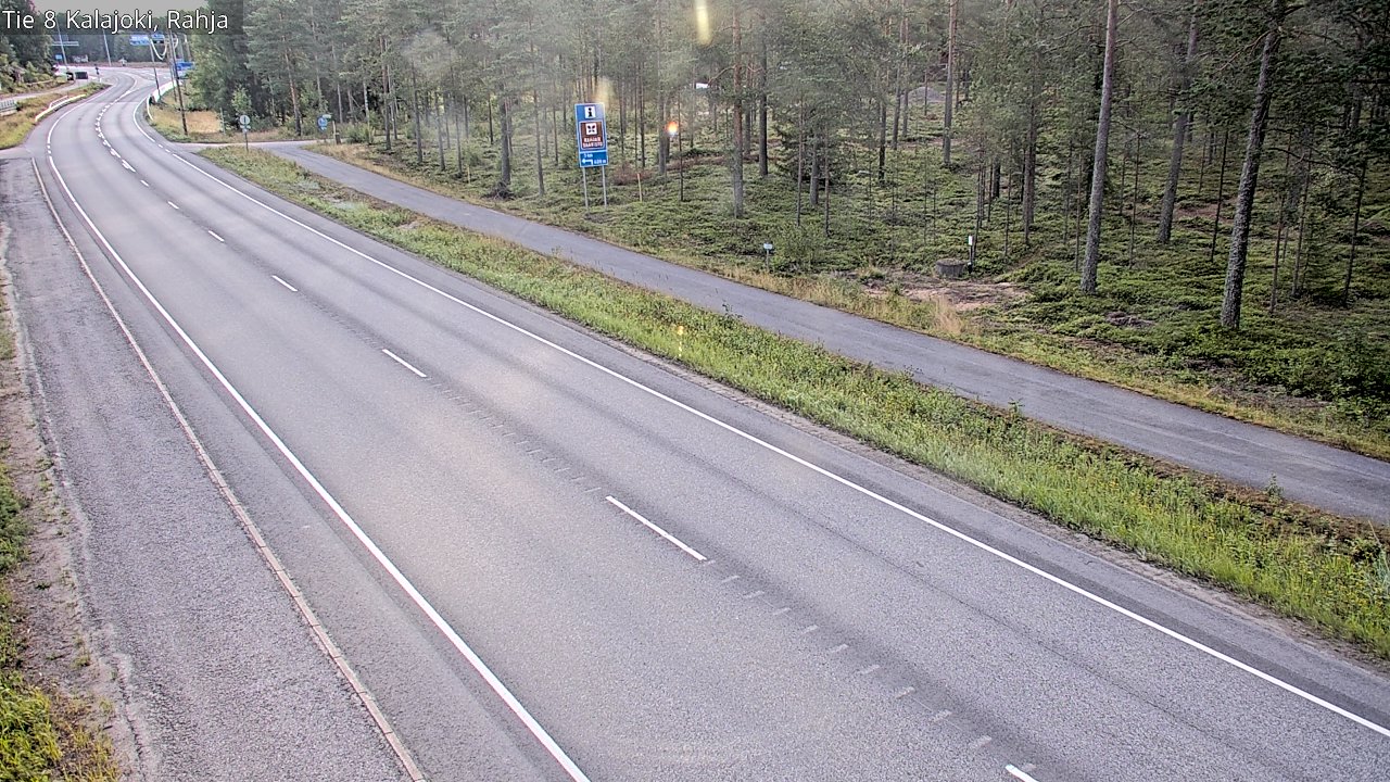 Weather Camera Image Road 8 Kalajoki, Rahja, Kalajoki, Pohjois-Pohjanmaa
