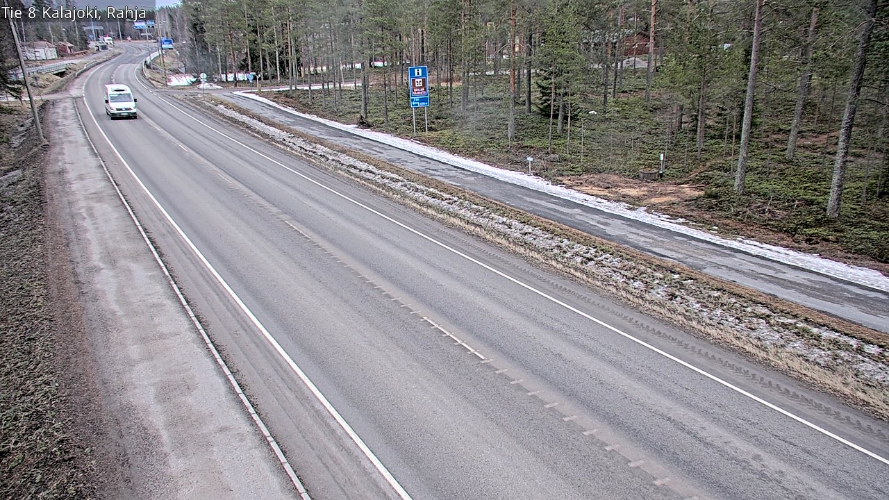 Weather Camera Image Väg 8 Kalajoki, Rahja, Kalajoki, Pohjois-Pohjanmaa