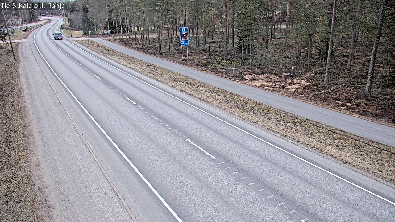 Weather Camera Image Väg 8 Kalajoki, Rahja, Kalajoki, Pohjois-Pohjanmaa