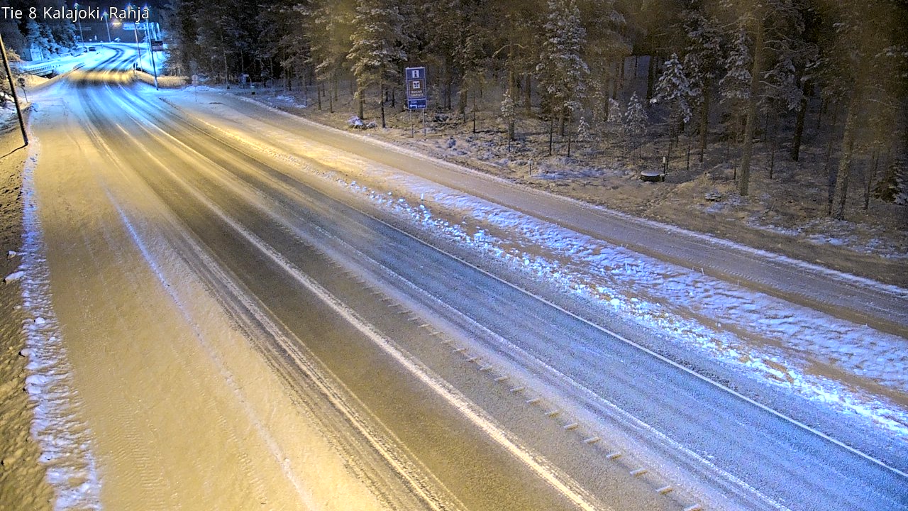 Weather Camera Image Väg 8 Kalajoki, Rahja, Kalajoki, Pohjois-Pohjanmaa