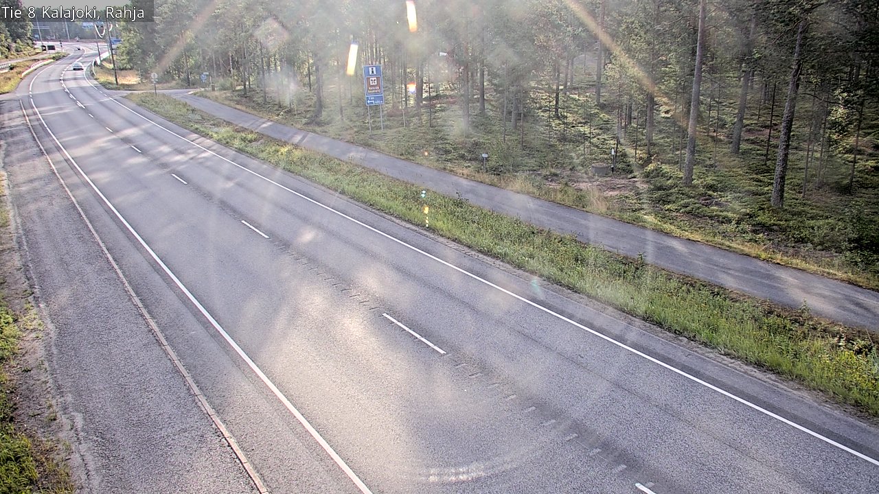 Weather Camera Image Road 8 Kalajoki, Rahja, Kalajoki, Pohjois-Pohjanmaa