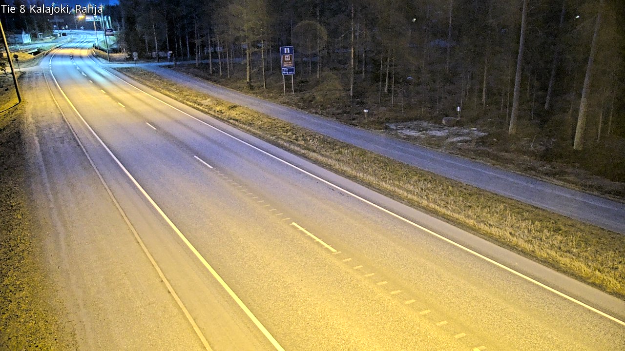 Weather Camera Image Väg 8 Kalajoki, Rahja, Kalajoki, Pohjois-Pohjanmaa