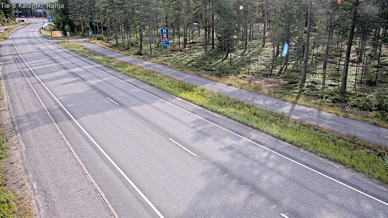 Weather Camera Image Road 8 Kalajoki, Rahja, Kalajoki, Pohjois-Pohjanmaa