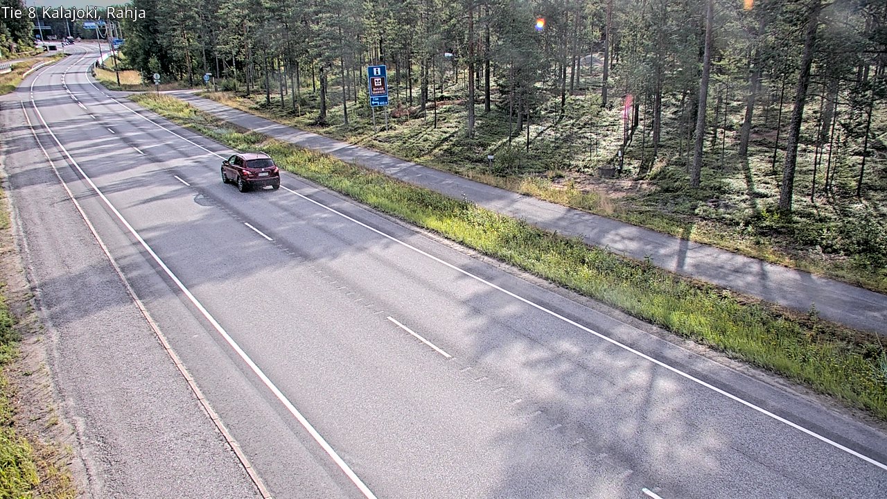 Weather Camera Image Road 8 Kalajoki, Rahja, Kalajoki, Pohjois-Pohjanmaa