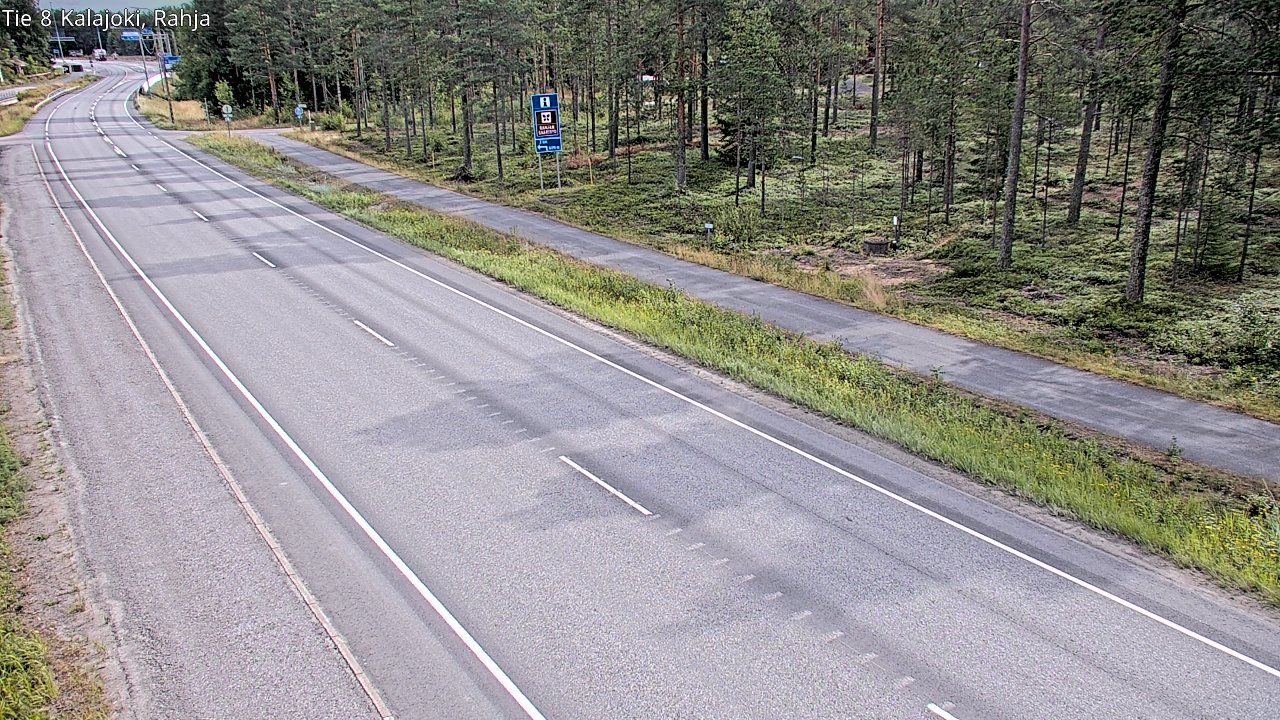 Weather Camera Image Road 8 Kalajoki, Rahja, Kalajoki, Pohjois-Pohjanmaa