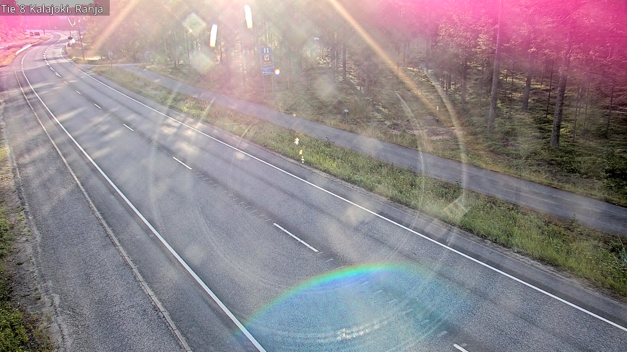 Weather Camera Image Road 8 Kalajoki, Rahja, Kalajoki, Pohjois-Pohjanmaa
