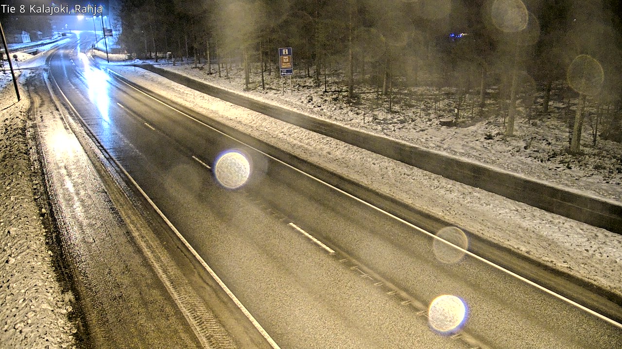 Weather Camera Image Väg 8 Kalajoki, Rahja, Kalajoki, Pohjois-Pohjanmaa