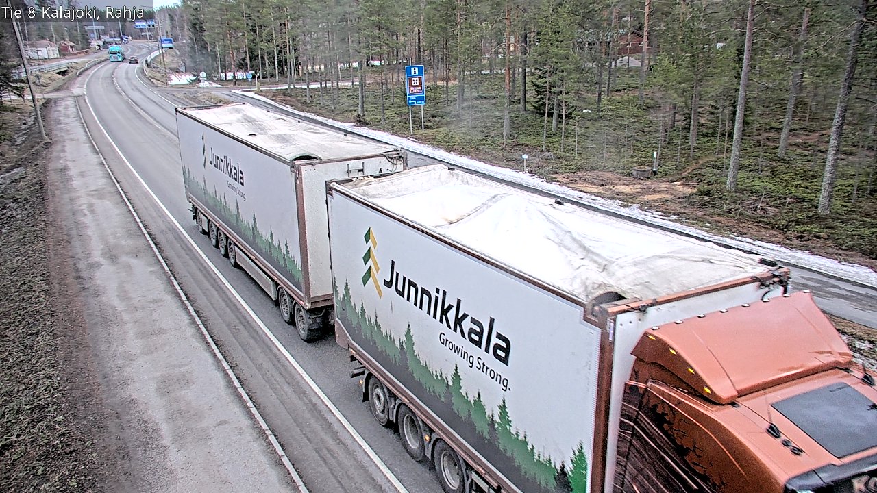 Weather Camera Image Väg 8 Kalajoki, Rahja, Kalajoki, Pohjois-Pohjanmaa