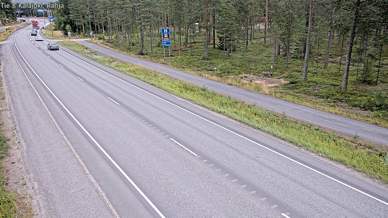 Weather Camera Image Road 8 Kalajoki, Rahja, Kalajoki, Pohjois-Pohjanmaa