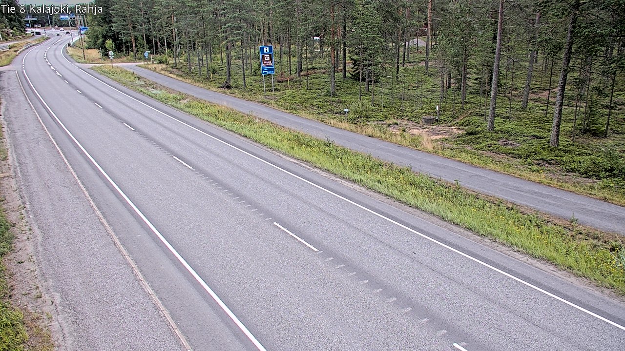 Weather Camera Image Road 8 Kalajoki, Rahja, Kalajoki, Pohjois-Pohjanmaa