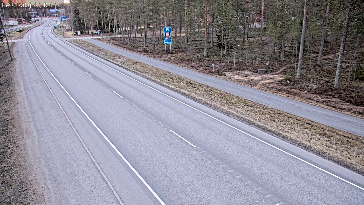 Weather Camera Image Väg 8 Kalajoki, Rahja, Kalajoki, Pohjois-Pohjanmaa