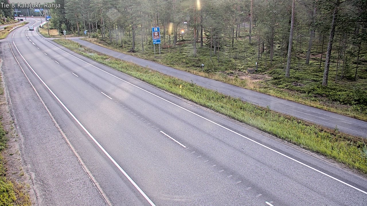 Weather Camera Image Road 8 Kalajoki, Rahja, Kalajoki, Pohjois-Pohjanmaa