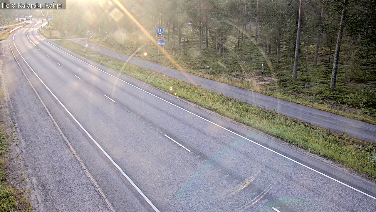 Weather Camera Image Road 8 Kalajoki, Rahja, Kalajoki, Pohjois-Pohjanmaa