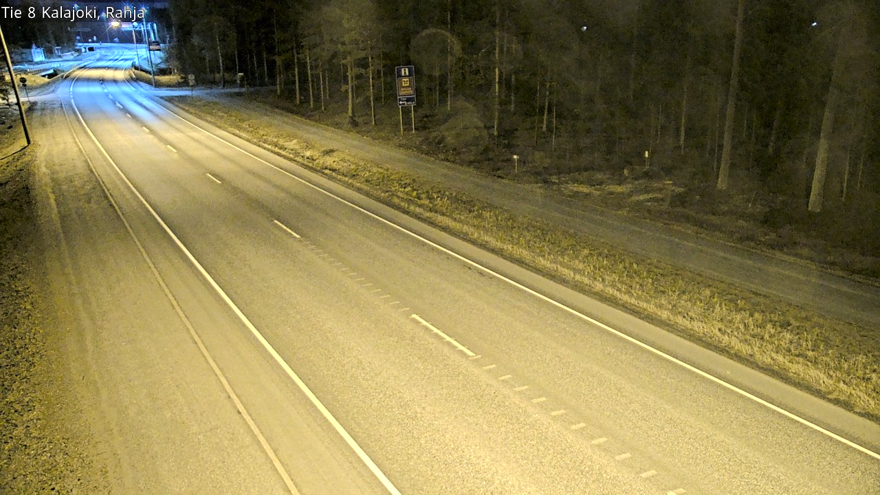 Weather Camera Image Väg 8 Kalajoki, Rahja, Kalajoki, Pohjois-Pohjanmaa