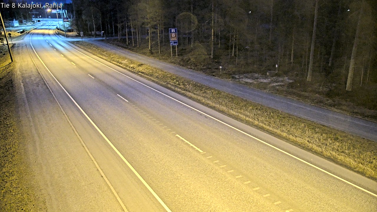 Weather Camera Image Väg 8 Kalajoki, Rahja, Kalajoki, Pohjois-Pohjanmaa