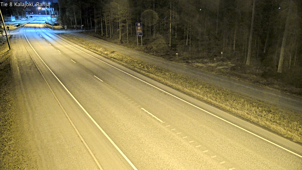 Weather Camera Image Väg 8 Kalajoki, Rahja, Kalajoki, Pohjois-Pohjanmaa