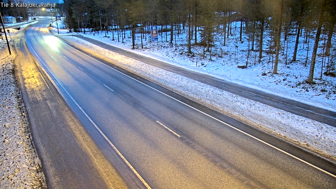 Weather Camera Image Väg 8 Kalajoki, Rahja, Kalajoki, Pohjois-Pohjanmaa