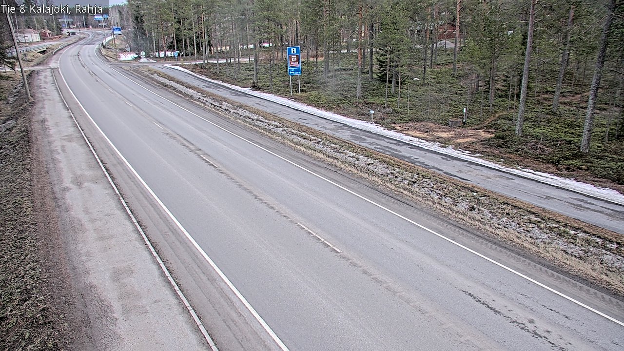 Weather Camera Image Väg 8 Kalajoki, Rahja, Kalajoki, Pohjois-Pohjanmaa