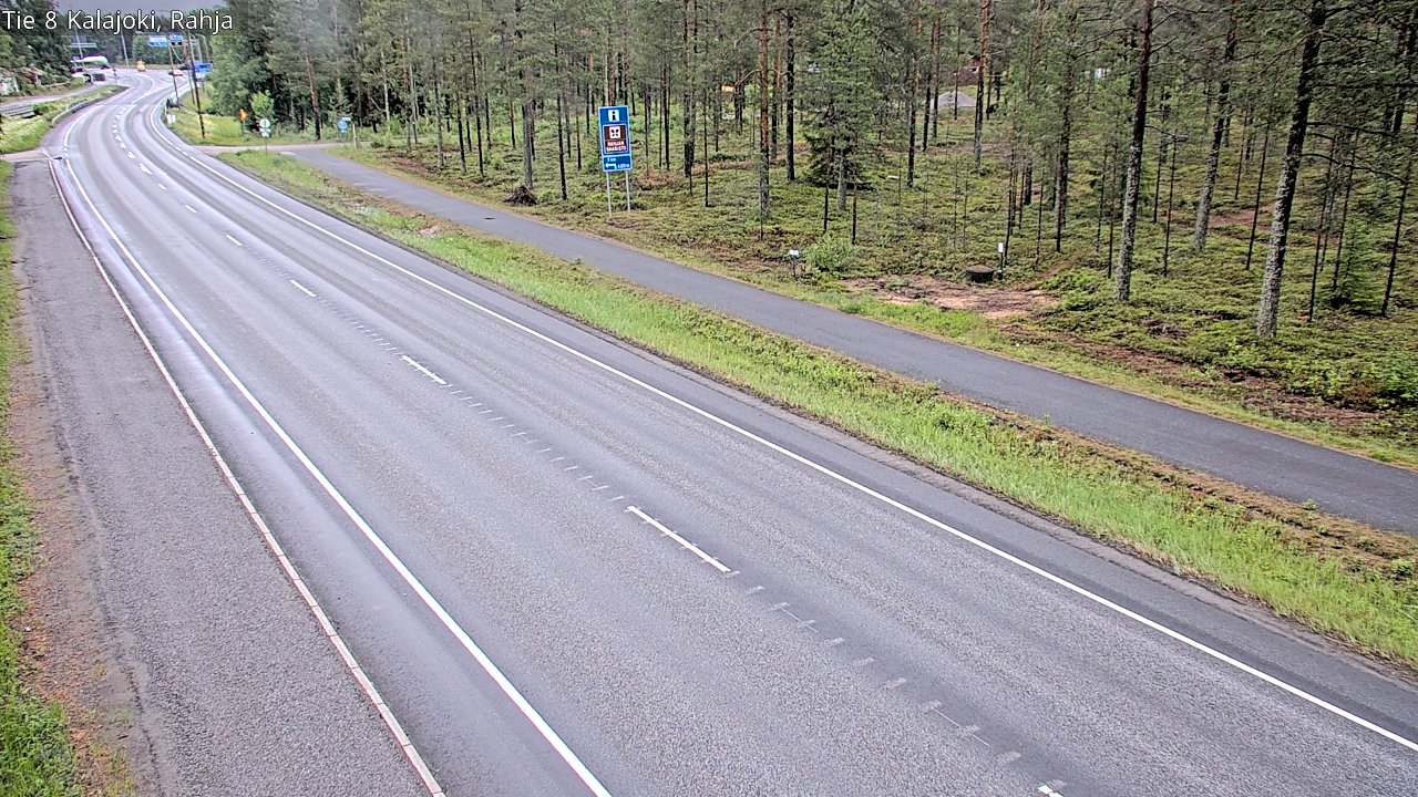 Weather Camera Image Väg 8 Kalajoki, Rahja, Kalajoki, Pohjois-Pohjanmaa