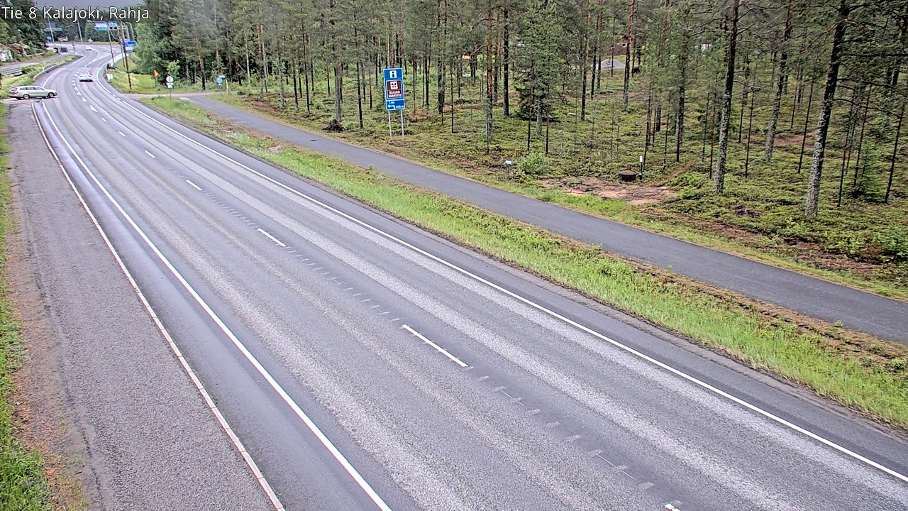 Weather Camera Image Väg 8 Kalajoki, Rahja, Kalajoki, Pohjois-Pohjanmaa