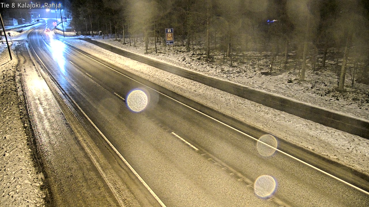 Weather Camera Image Väg 8 Kalajoki, Rahja, Kalajoki, Pohjois-Pohjanmaa