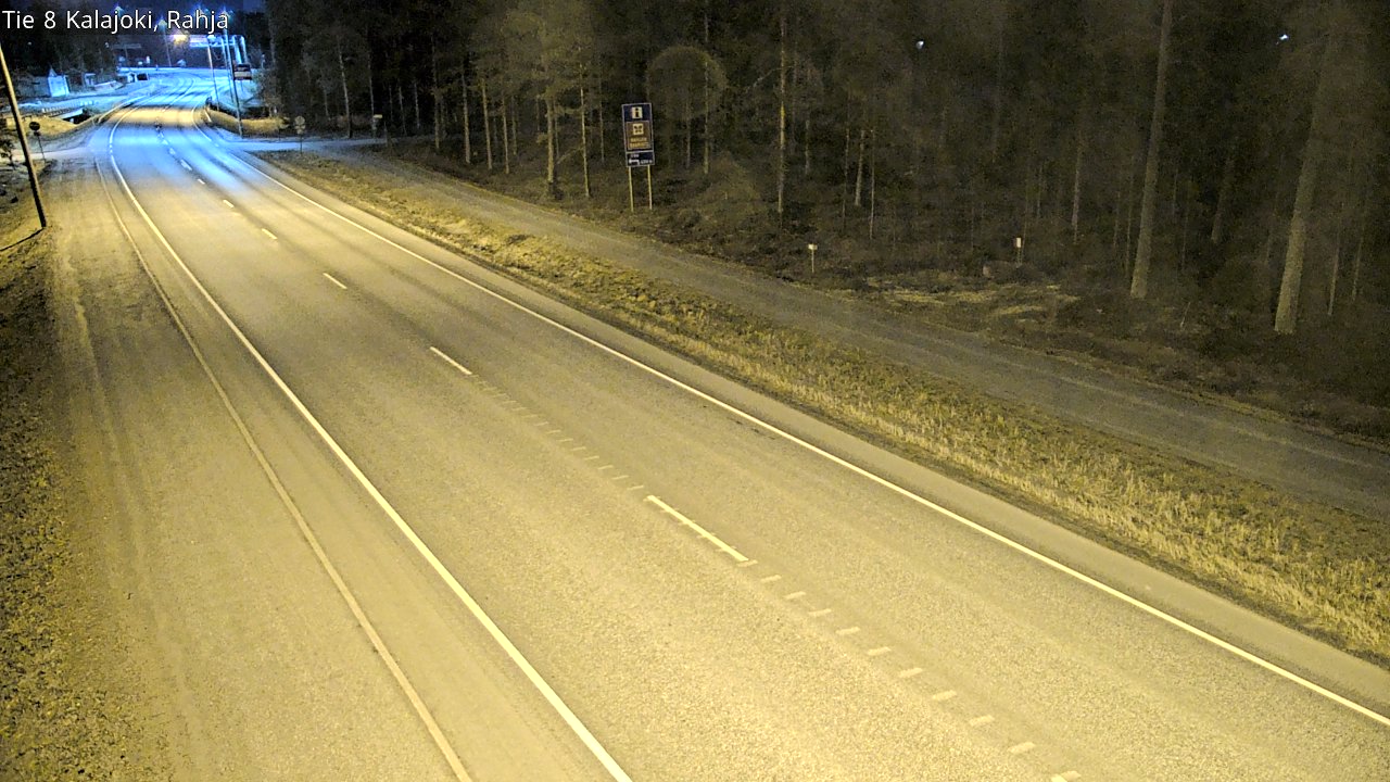 Weather Camera Image Väg 8 Kalajoki, Rahja, Kalajoki, Pohjois-Pohjanmaa