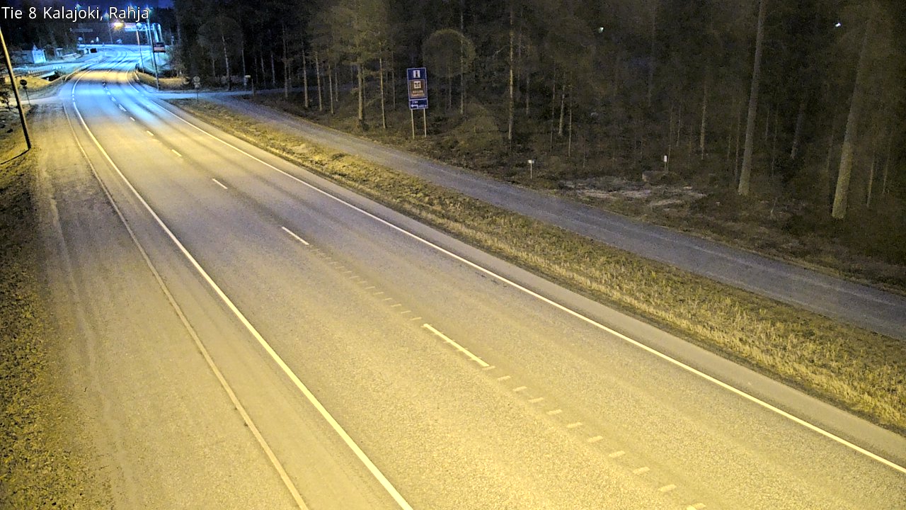 Weather Camera Image Väg 8 Kalajoki, Rahja, Kalajoki, Pohjois-Pohjanmaa