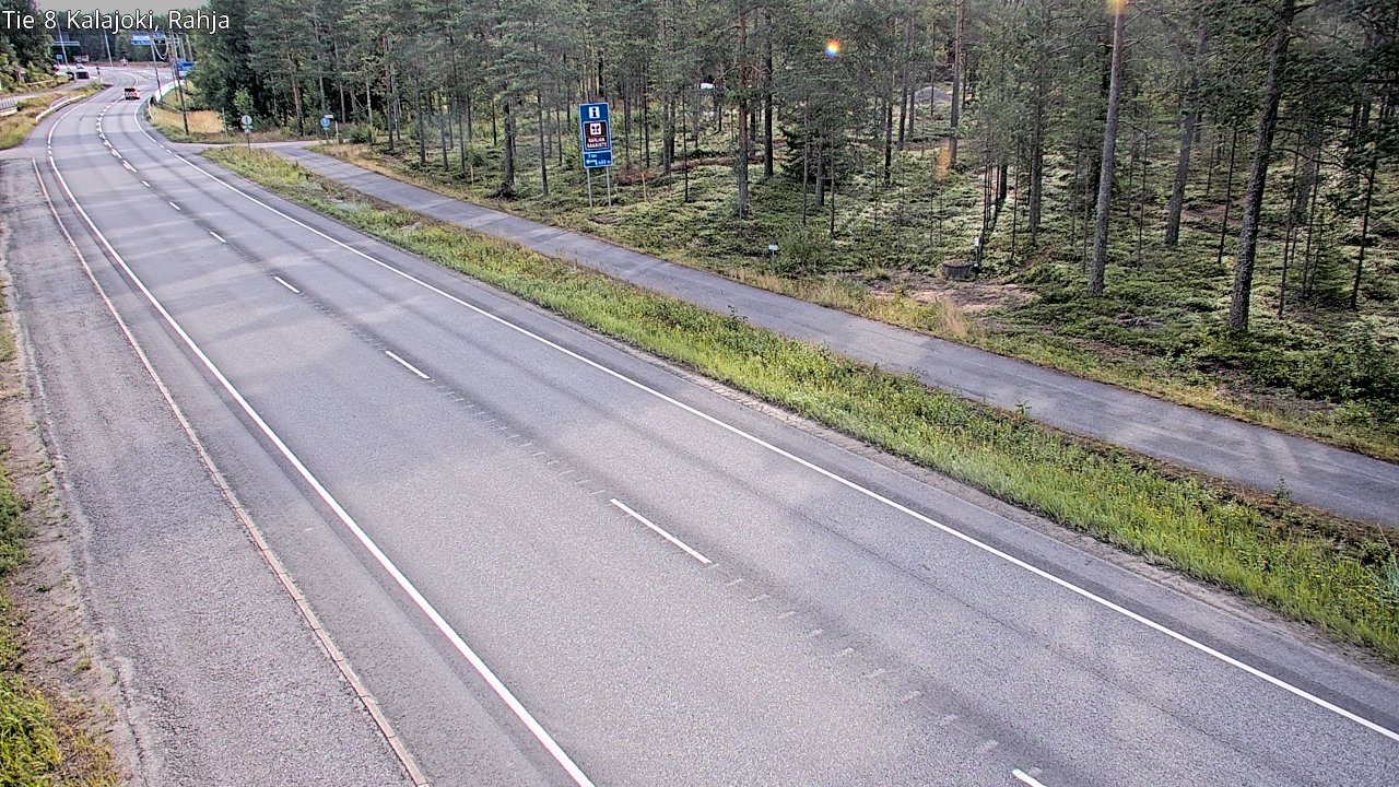 Weather Camera Image Road 8 Kalajoki, Rahja, Kalajoki, Pohjois-Pohjanmaa