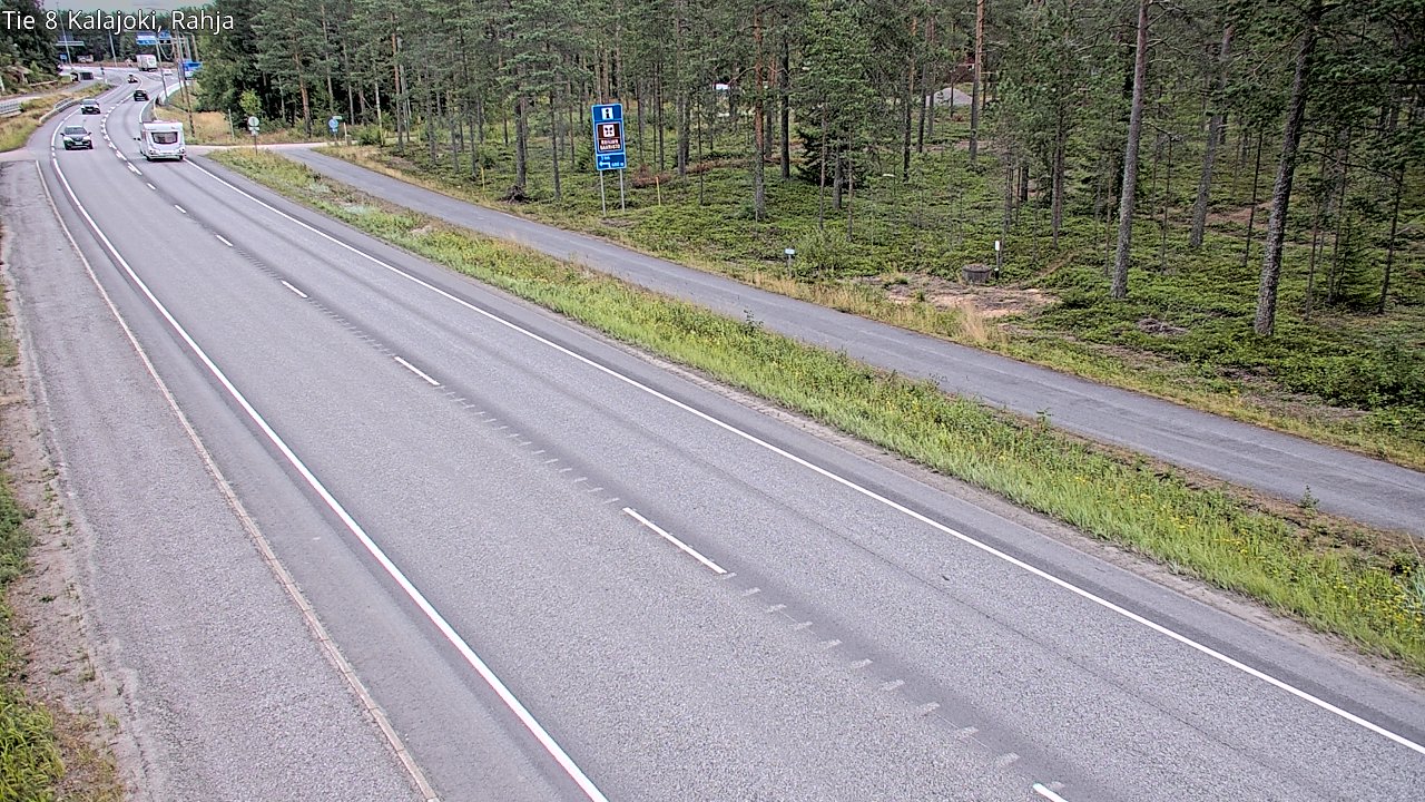 Weather Camera Image Road 8 Kalajoki, Rahja, Kalajoki, Pohjois-Pohjanmaa