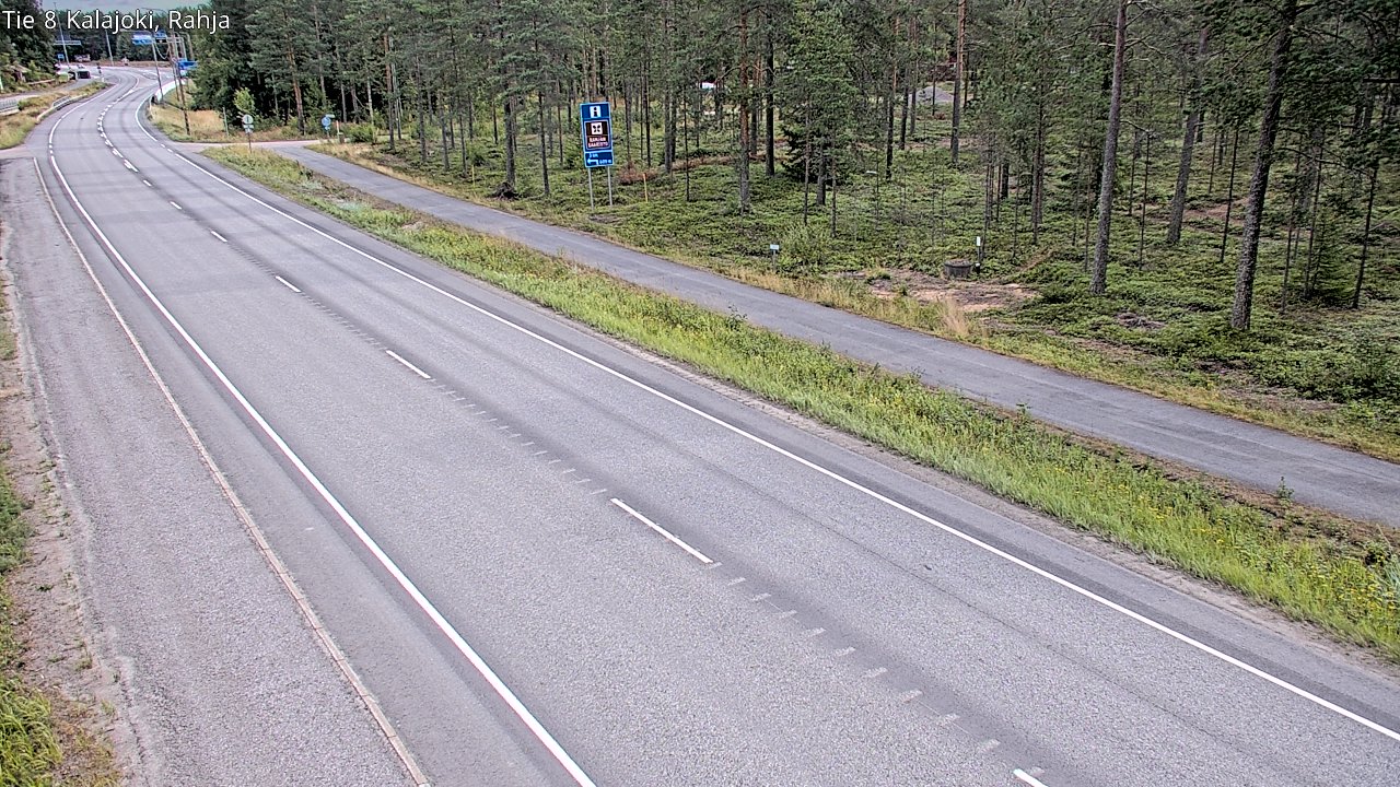 Weather Camera Image Road 8 Kalajoki, Rahja, Kalajoki, Pohjois-Pohjanmaa