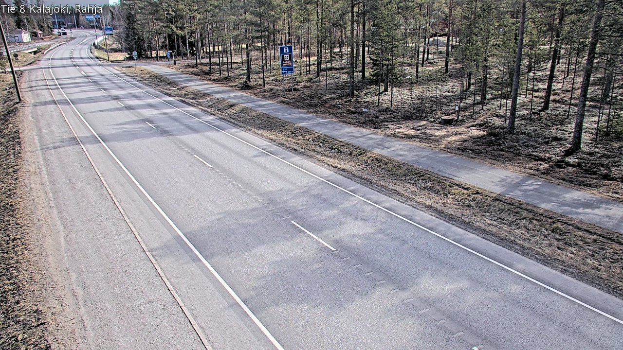 Weather Camera Image Road 8 Kalajoki, Rahja, Kalajoki, Pohjois-Pohjanmaa
