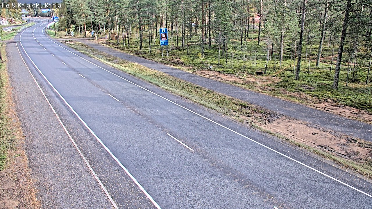 Weather Camera Image Road 8 Kalajoki, Rahja, Kalajoki, Pohjois-Pohjanmaa