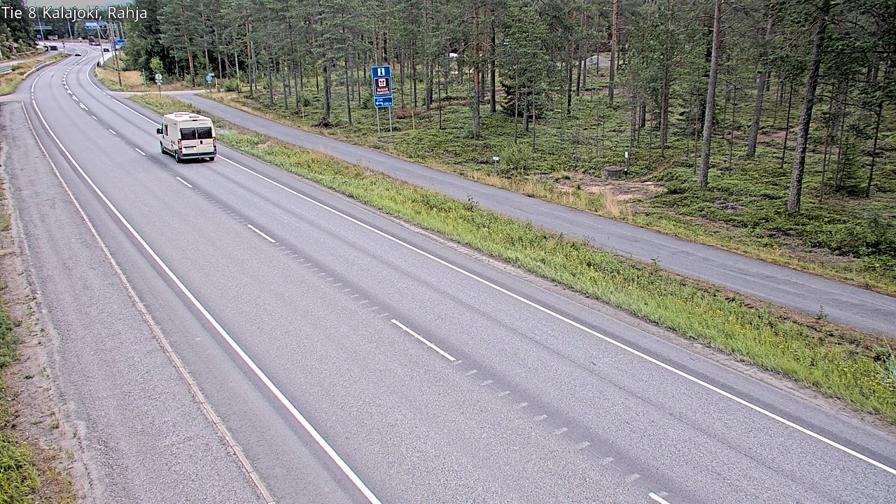 Weather Camera Image Road 8 Kalajoki, Rahja, Kalajoki, Pohjois-Pohjanmaa