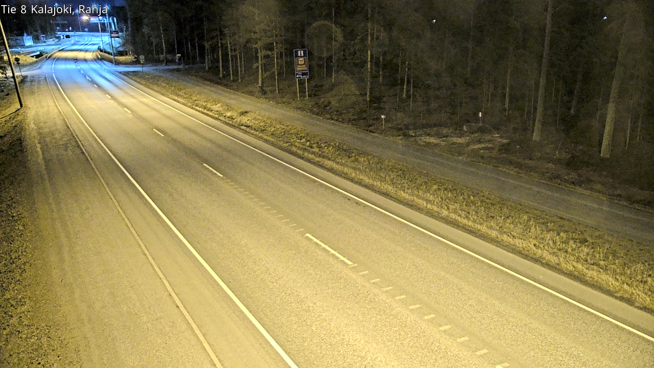 Weather Camera Image Väg 8 Kalajoki, Rahja, Kalajoki, Pohjois-Pohjanmaa